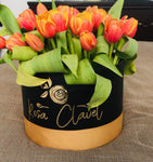 Galletera con 30 Tulipanes